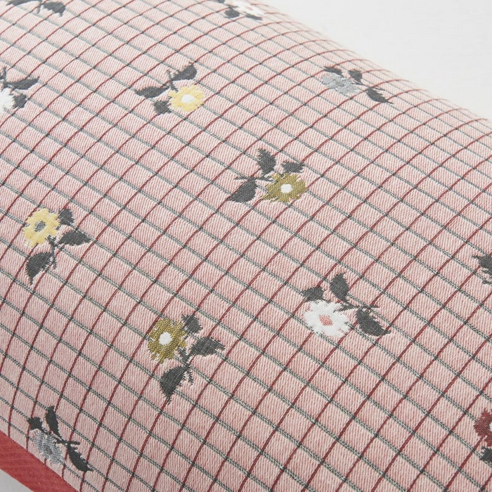 91家纺网 家纺一手货源 找家纺 2025新款纯棉加厚精梳棉纱布枕巾 花韵-粉 52*78cm/对