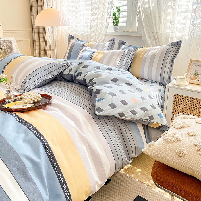 91家纺网 家纺一手货源 找家纺 2025新款亲肤磨毛四件套 秋的回忆