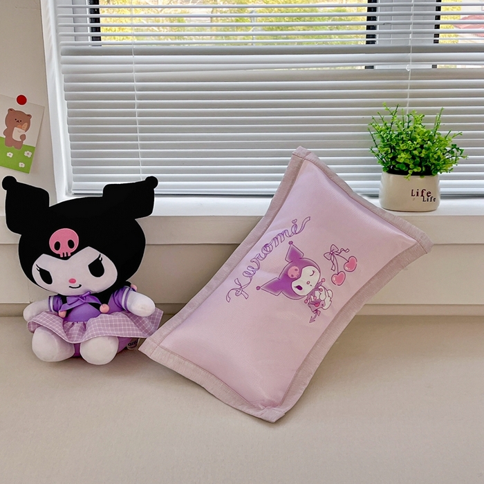 91家纺网 家纺一手货源 找家纺 博雅2025新款冰丝单枕套三丽欧，宇航员，卡皮 樱桃库洛米