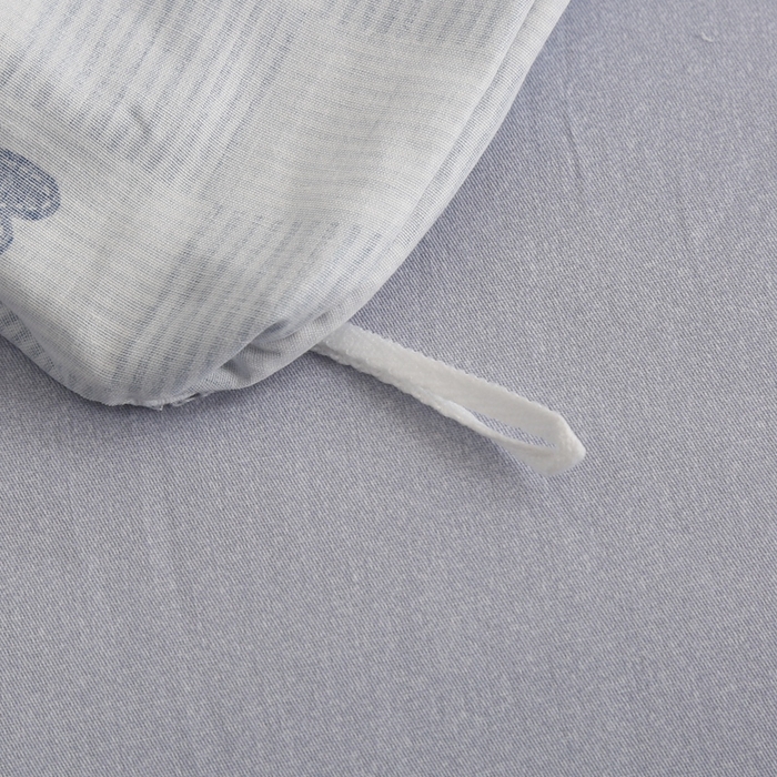 91家纺网 家纺一手货源 找家纺 圣锦 2025新款全棉四件套满心欢喜-蓝