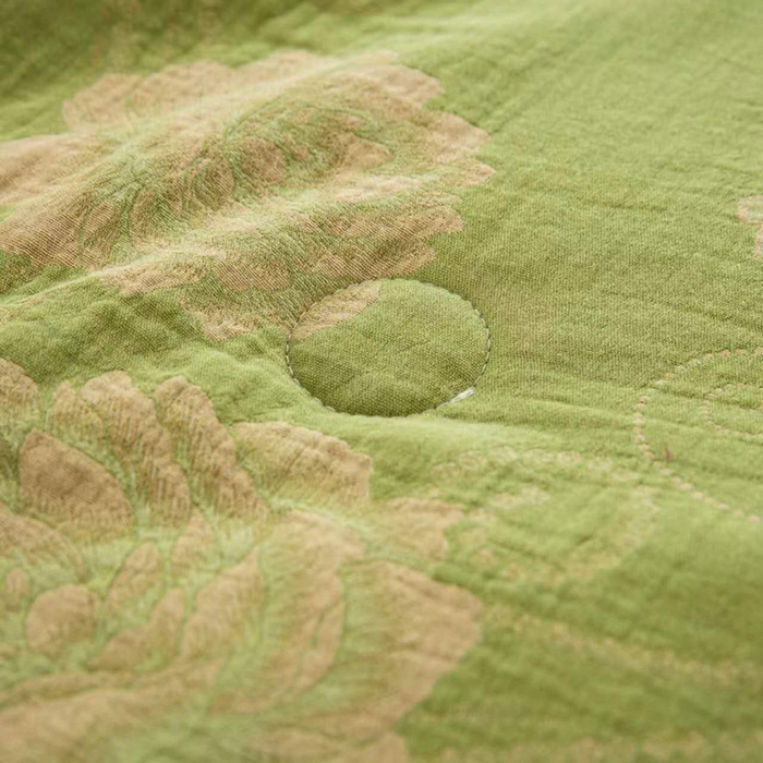 91家纺网 家纺一手货源 找家纺 双层纱家居 2025双层纱单夏被和夏被四件套 国色天香禄