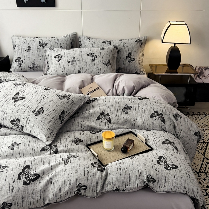 91家纺网 家纺一手货源 找家纺 （总）斯尔顿 2025新款全棉双层纱四件套