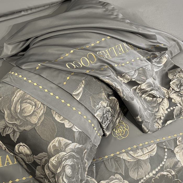 91家纺网 家纺一手货源 找家纺 （总）金阳光家纺 2025新款金丝提花浮雕水洗天丝四件套