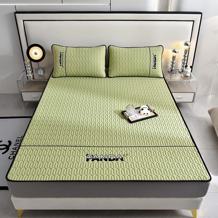 91家纺网 家纺一手货源 找家纺 炫拼家纺 Hipanda床笠款乳胶凉席 Hipanda-仙草绿