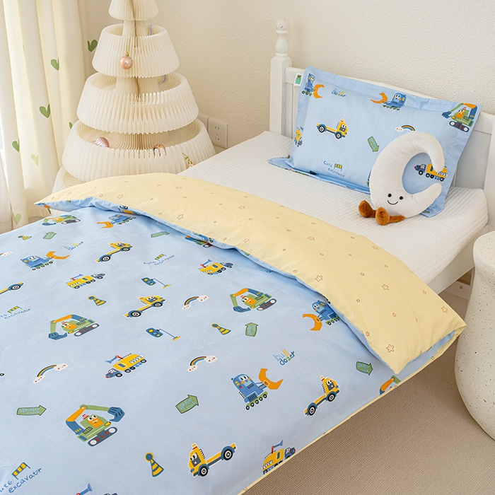 91家纺网 家纺一手货源 找家纺 良佐生活 2025新款高支高密全棉儿童被套 变形计