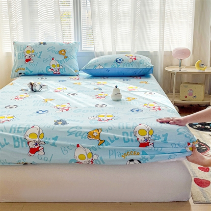名兮家居 2025新款正版授权经典奥特曼-三丽鸥全棉印花床笠 世界杯