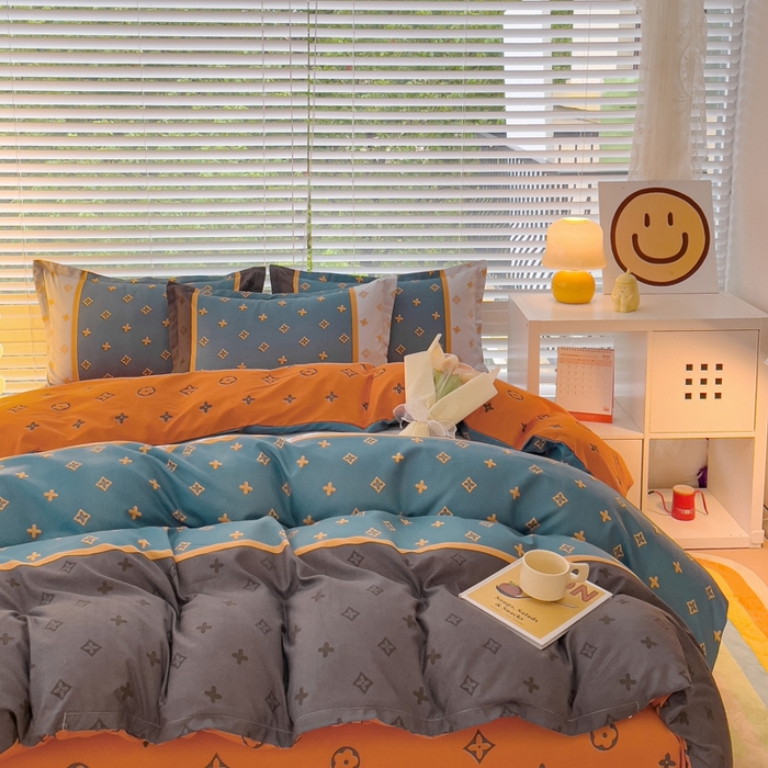 91家纺网 家纺一手货源 找家纺 2025新款亲肤磨毛四件套 诺曼蒂