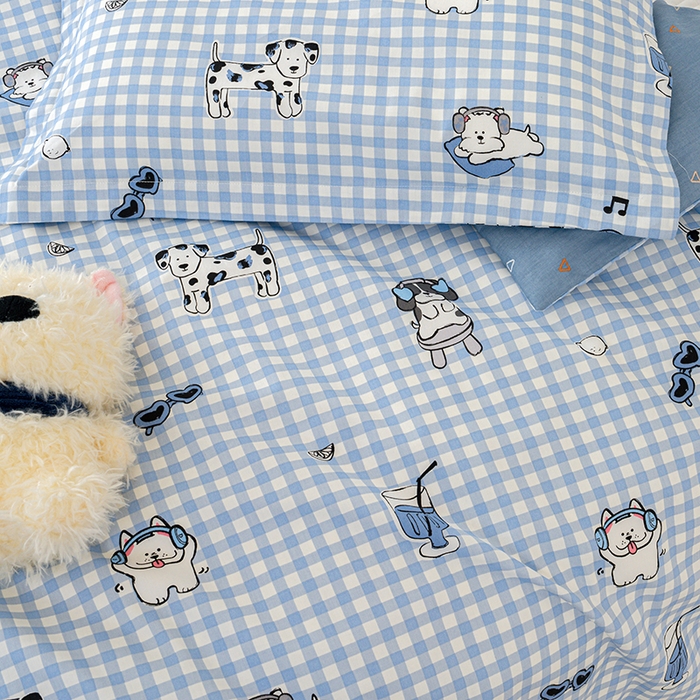 91家纺网 家纺一手货源 找家纺 良佐生活 2025新款高支高密全棉儿童被套 布奇