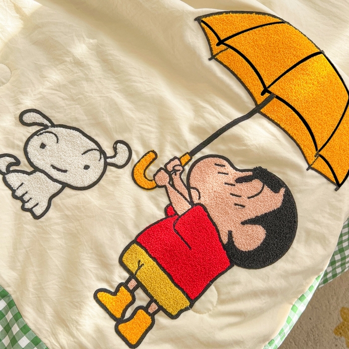 91家纺网 家纺一手货源 找家纺 （总）子钦2025春夏新款水洗棉云朵棉毛巾绣ins风单夏被夏被四件套