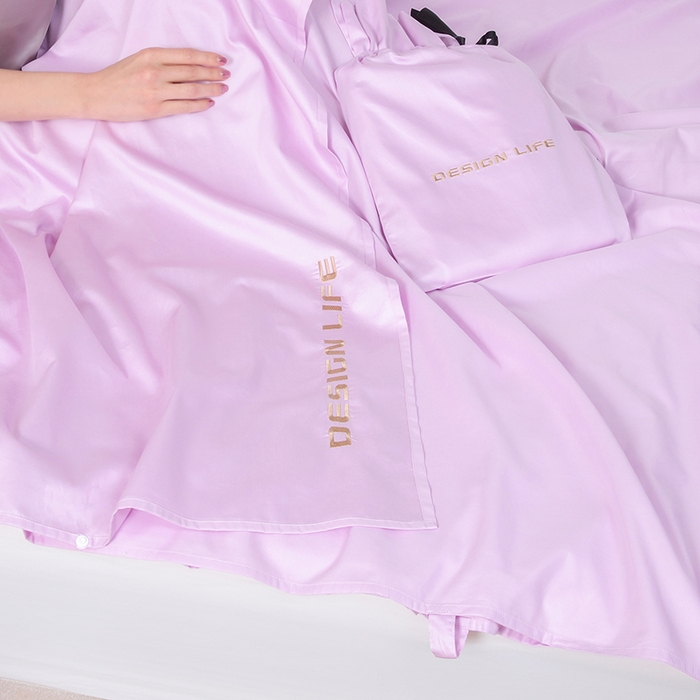 91家纺网 家纺一手货源 找家纺 （总）佳汐蓝家纺 2025新款60支全棉纯色隔脏睡袋