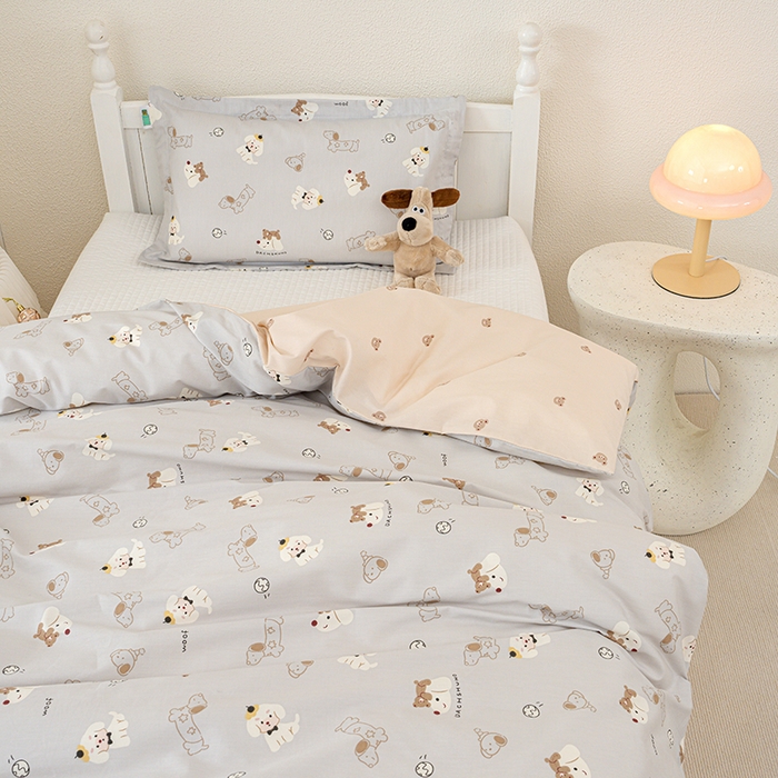 91家纺网 家纺一手货源 找家纺 良佐生活 2025新款高支高密全棉儿童被套 西可