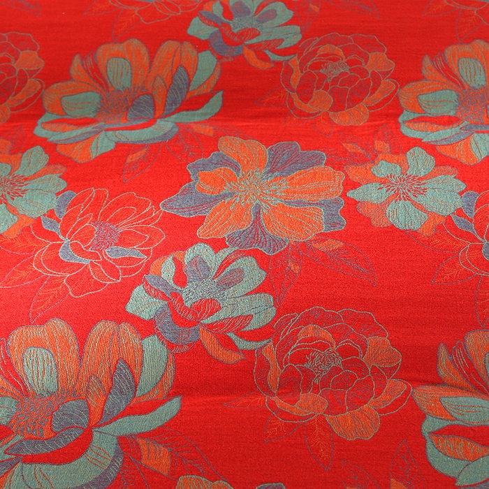 91家纺网 家纺一手货源 找家纺 双层纱家居 2025新款深色系列双层纱四件套 国色天香