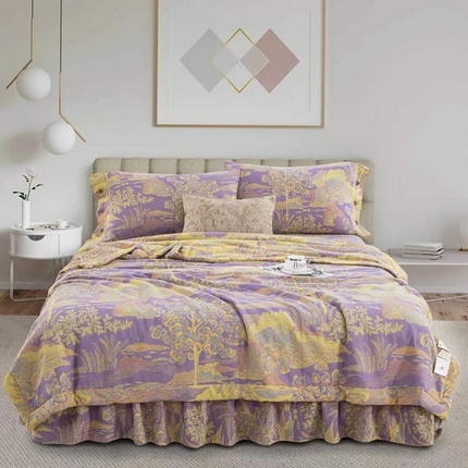 91家纺网 家纺一手货源 找家纺 （总）双层纱家居 2025双层纱单夏被和夏被四件套