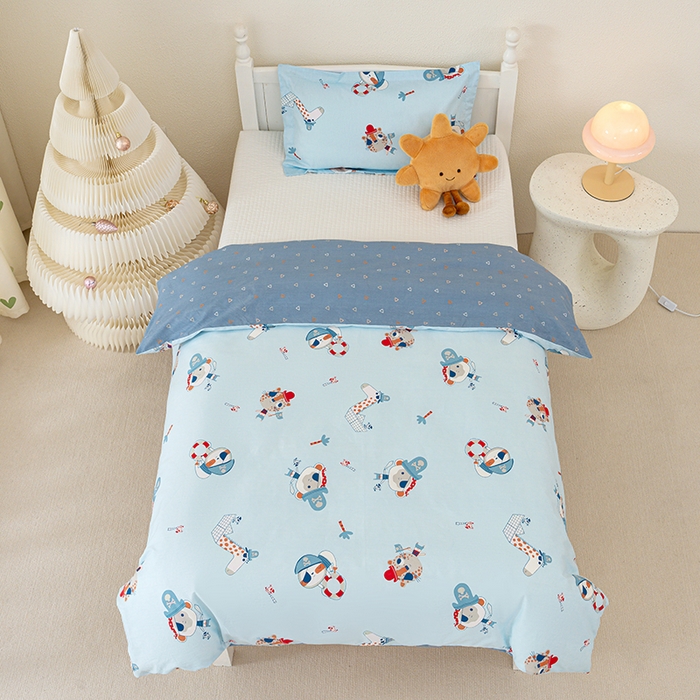 91家纺网 家纺一手货源 找家纺 良佐生活 2025新款高支高密全棉儿童被套 海盗历险记