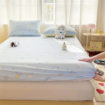 91家纺网 家纺一手货源 找家纺 （总）名兮家居 2025新款正版授权经典奥特曼-三丽鸥全棉印花床笠