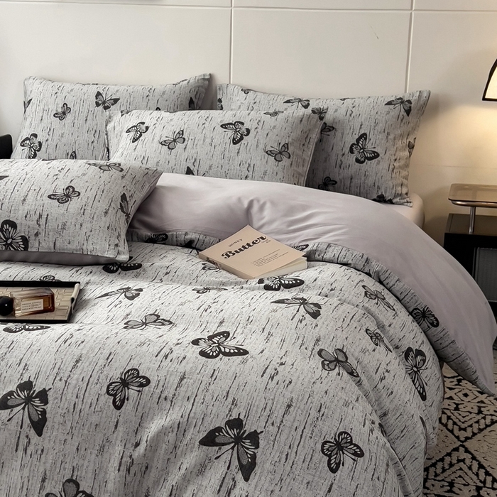 91家纺网 家纺一手货源 找家纺 （总）斯尔顿 2025新款全棉双层纱四件套