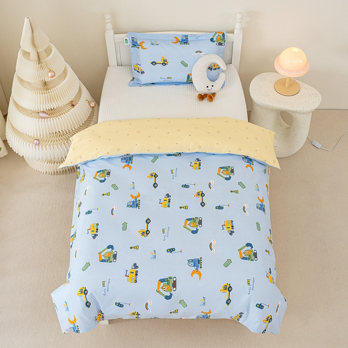 91家纺网 家纺一手货源 找家纺 良佐生活 2025新款高支高密全棉儿童被套 变形计