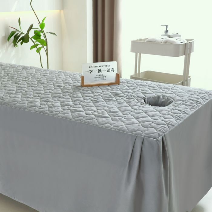 91家纺网 家纺一手货源 找家纺 （总）乐逸家纺 2025新款高密度A类亲肤四季磨毛防水防油美 容床罩