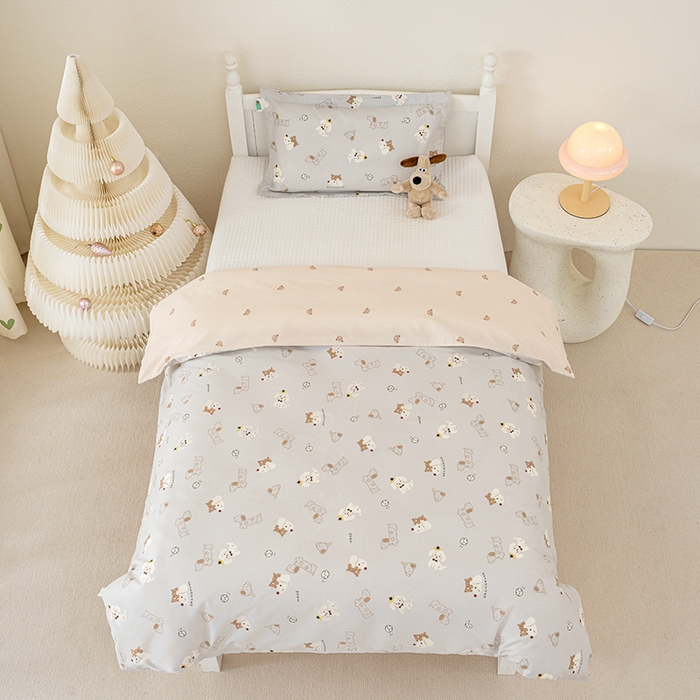 91家纺网 家纺一手货源 找家纺 良佐生活 2025新款高支高密全棉儿童被套 西可