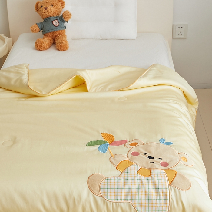 91家纺网 家纺一手货源 找家纺 （总）荷马之梦 2025新款系列—A类棉贴布绣大豆儿童夏被