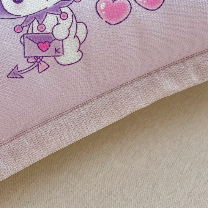 91家纺网 家纺一手货源 找家纺 博雅2025新款冰丝单枕套三丽欧，宇航员，卡皮 樱桃库洛米