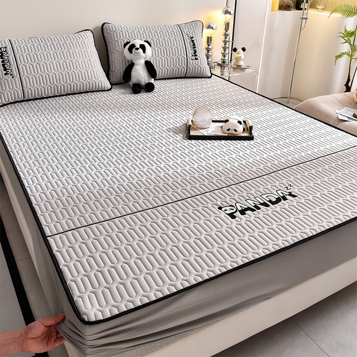 91家纺网 家纺一手货源 找家纺 炫拼家纺 Hipanda床笠款乳胶凉席 Hipanda-珍珠灰