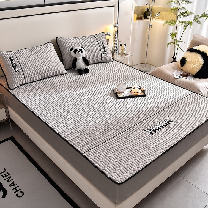 91家纺网 家纺一手货源 找家纺 炫拼家纺 Hipanda床笠款乳胶凉席 Hipanda-珍珠灰