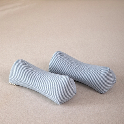 枕之坊 2025新款三角颈椎骨头枕枕头枕芯 蓝色15x40cm/只