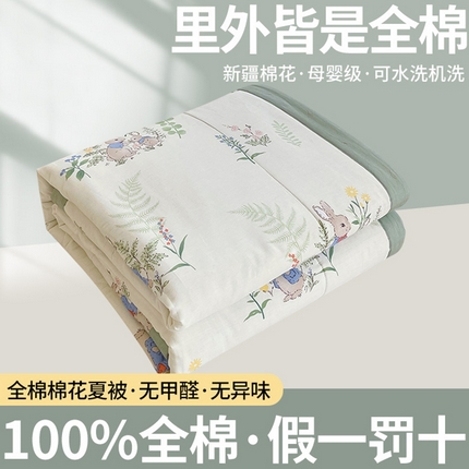 91家纺网 家纺一手货源 找家纺 （总） 2025新款A类全棉棉花夏被纯棉夏被 被子被芯