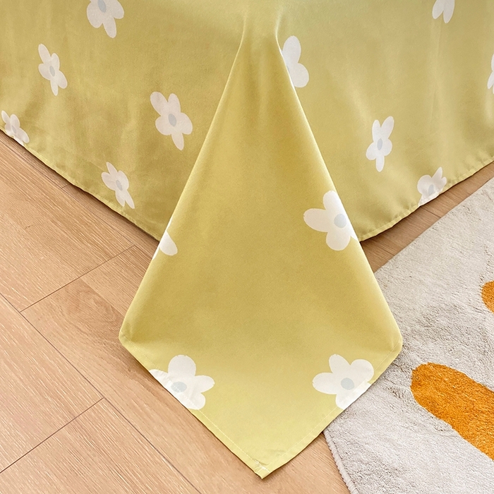 91家纺网 家纺一手货源 找家纺 2025新款亲肤磨毛四件套 静待花开