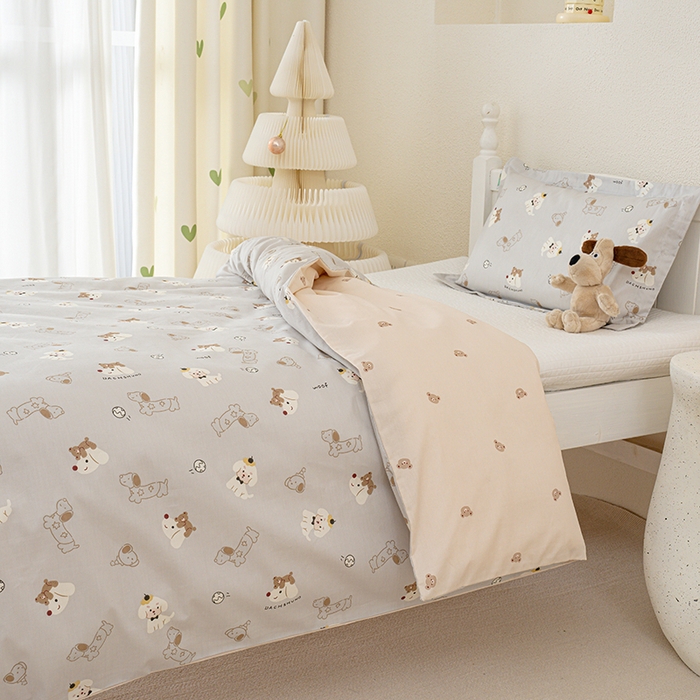 91家纺网 家纺一手货源 找家纺 良佐生活 2025新款高支高密全棉儿童被套 西可