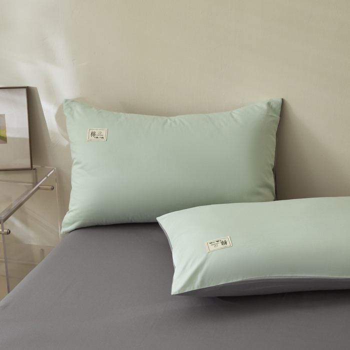 91家纺网 家纺一手货源 找家纺 （总）莱通家纺 2025新款纯色双拼四件套