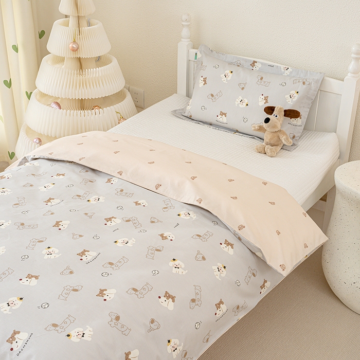 91家纺网 家纺一手货源 找家纺 良佐生活 2025新款高支高密全棉儿童被套 西可