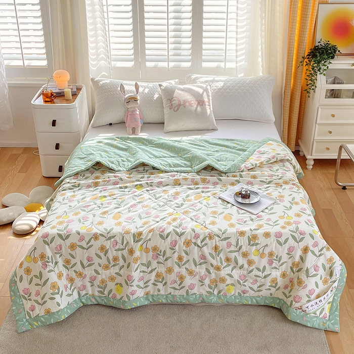 91家纺网 家纺一手货源 找家纺  2025新款A类全棉棉花夏被纯棉夏被 被子被芯 梦游仙境