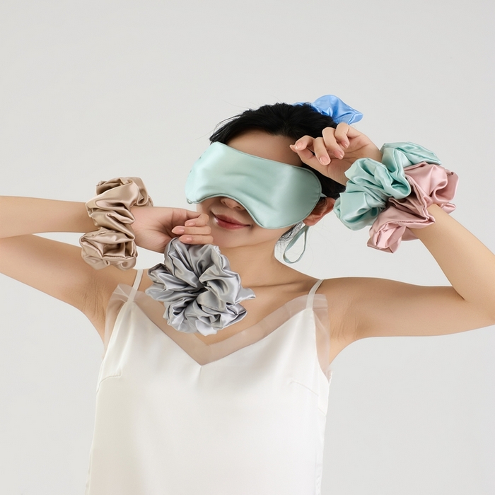 91家纺网 家纺一手货源 找家纺 （总）LADY COCO2025新款6A级真桑蚕丝发圈-真货