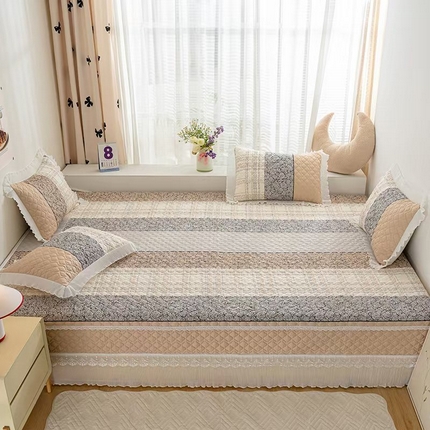 91家纺网 家纺一手货源 找家纺 （总）冬然 2025新款全棉防滑榻榻米垫子炕垫纯棉床盖夹棉床单纯棉床单
