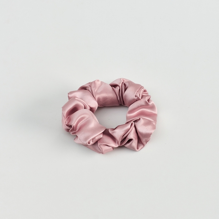 91家纺网 家纺一手货源 找家纺 LADY COCO2025新款6A级真桑蚕丝发圈-真货 4.5cm中肠圈粉色