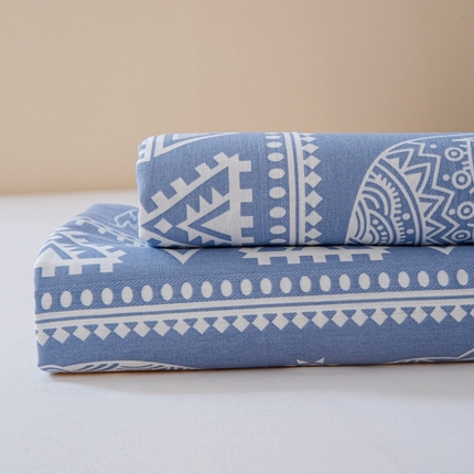 91家纺网 家纺一手货源 找家纺 （总）【长期供货】2025新款原棉老粗布床单混纺含棉-床笠