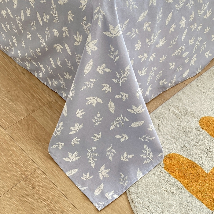 91家纺网 家纺一手货源 找家纺 2025新款亲肤磨毛四件套 浅浅花香