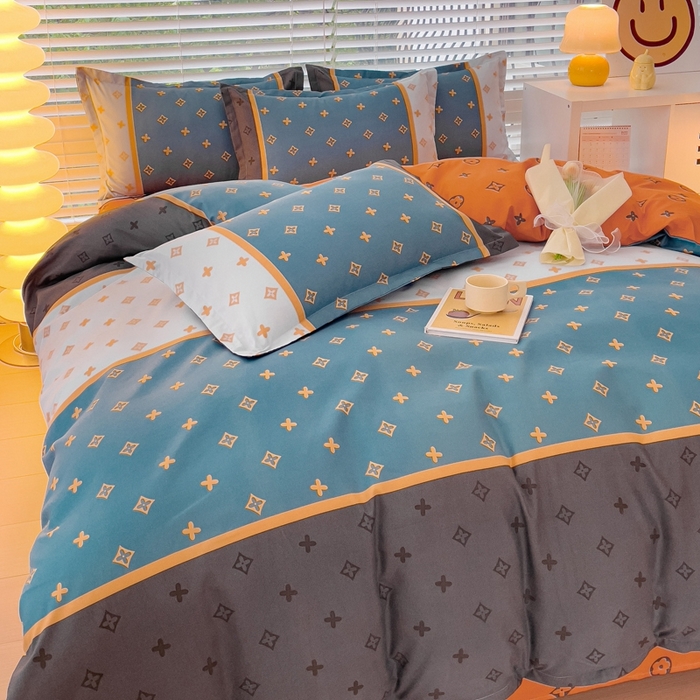 91家纺网 家纺一手货源 找家纺 2025新款亲肤磨毛四件套 诺曼蒂