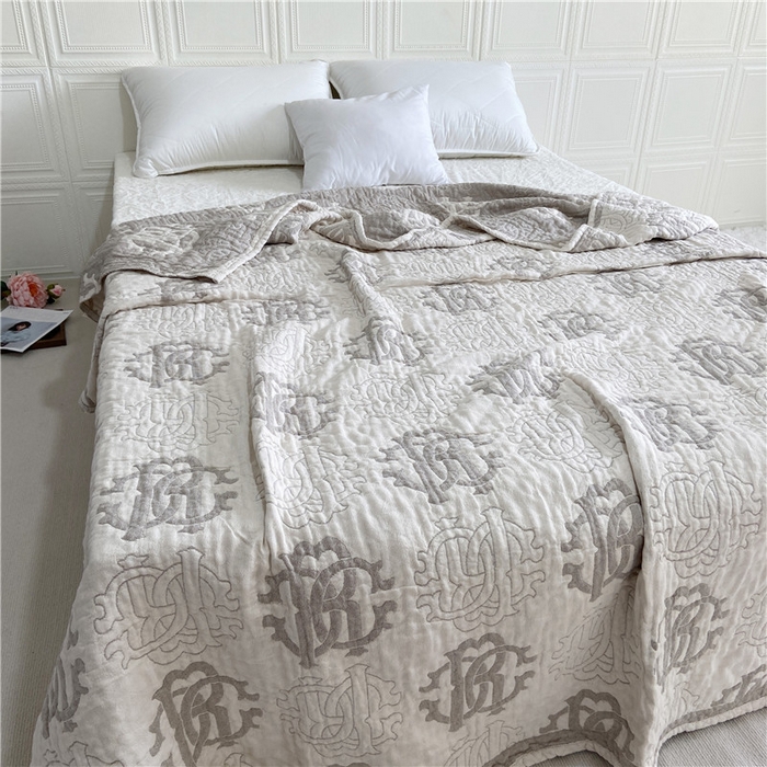 91家纺网 家纺一手货源 找家纺 （总）卡奥家纺 2025新款水洗全棉四层纱盖毯毛巾被夏凉被 