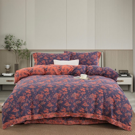 91家纺网 家纺一手货源 找家纺 （总）双层纱家居 2025新款浅色系列双层纱四件套