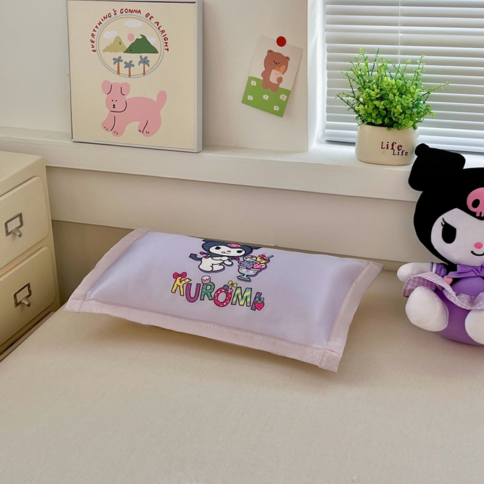 91家纺网 家纺一手货源 找家纺 博雅2025新款冰丝单枕套三丽欧，宇航员，卡皮 开心库洛米