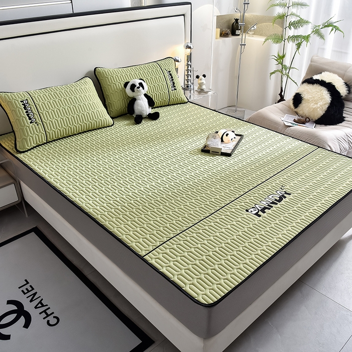 91家纺网 家纺一手货源 找家纺 炫拼家纺 Hipanda床笠款乳胶凉席 Hipanda-仙草绿