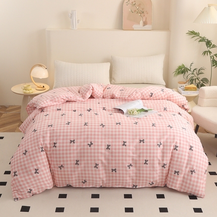 91家纺网 家纺一手货源 找家纺 圣锦家纺 2025新款全棉单被套舒芙蕾