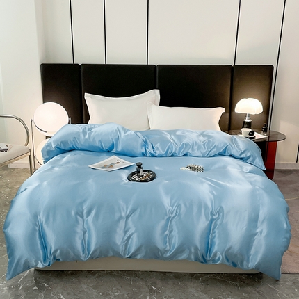 91家纺网 家纺一手货源 找家纺 （总）圣比熊 2025新款公主风夏季冰丝被套