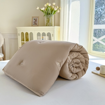 91家纺网 家纺一手货源 找家纺 （总） 2025新款A类亲肤大豆棉刺绣夏被四件套