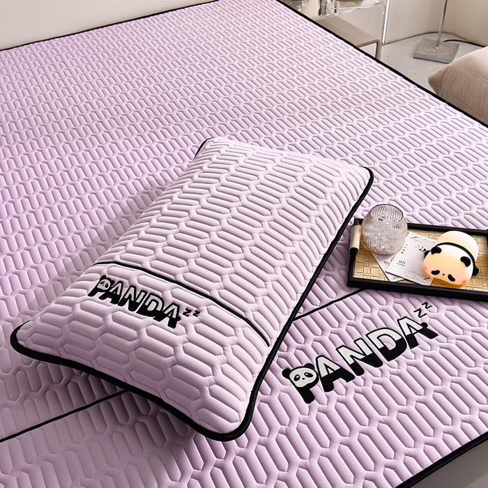 91家纺网 家纺一手货源 找家纺 炫拼家纺 Hipanda床笠款乳胶凉席 Hipanda-薰衣紫