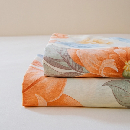 91家纺网 家纺一手货源 找家纺 （总）【长期供货】2025新款原棉老粗布床单混纺含棉-床笠