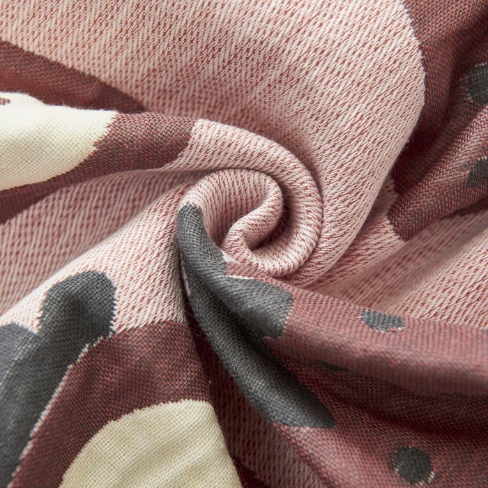 91家纺网 家纺一手货源 找家纺 2025新款纯棉加厚精梳棉纱布枕巾 草莓巧心 -豆粉 52*78cm/对